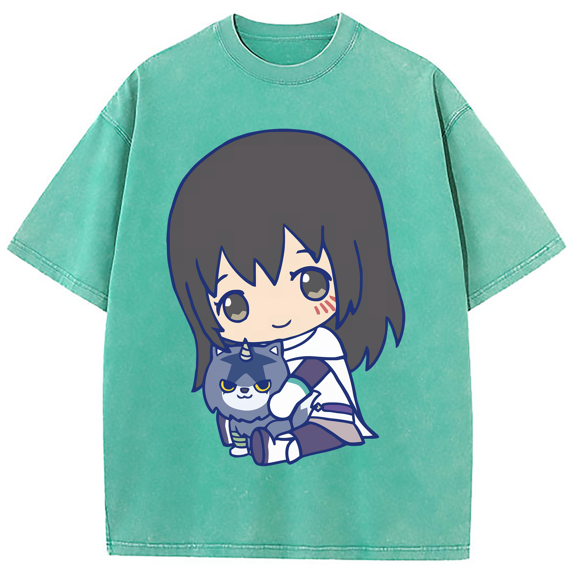 （画像用） 転スラ Regarding Reincarnated to Slime 綿100% ヴィンテージ風 半袖Tシャツ（フロントプリント）